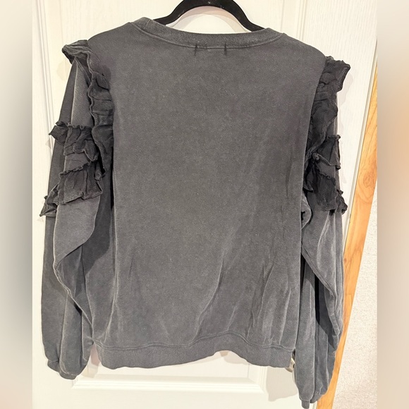 Fab'rik Charcoal Ruffle Sweatshirt - Picture 5 of 5